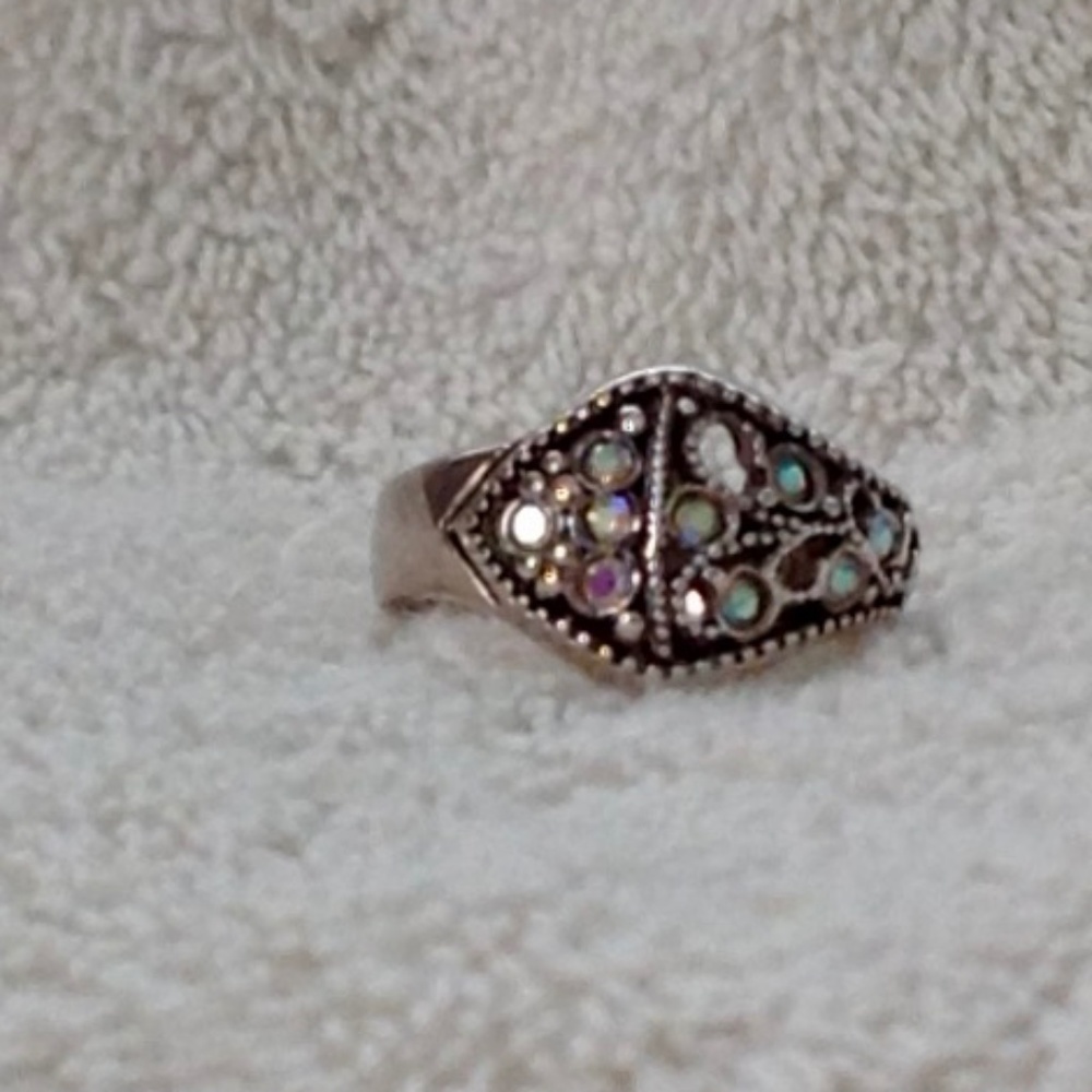 Sterling silver multi stone ring - Picture 5 of 5